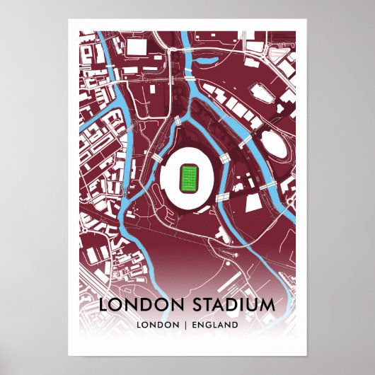 London Stadium Poster - Home of West 統一された Ham FC ポスター (正面)