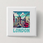 London-Sticker 缶バッジ (正面)
