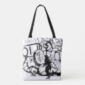 London Street Art Bag, Samurai, Creative Art トートバッグ (裏面)