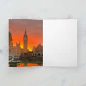 London Sunrise and Sunset  カード (内部)