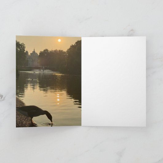 London Sunrise and Sunset  カード (内部)