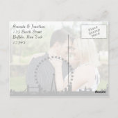London Themed結婚's add your photo ポストカード (裏面)