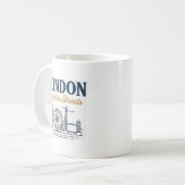 London Timeless Streets – Big Ben & Tower Bridge コーヒーマグカップ (正面左)