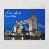 London - Tower Bridge at night postcard ポストカード (正面)
