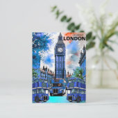 London Travel Art Postcard, London Travel Art, Eng ポストカード (スタンド正面)