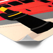 London Travel   Pop Art ポスター (角)