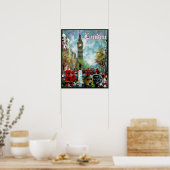 London travel poster ポスター (キッチン)