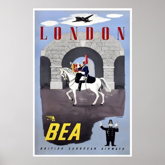 London Travel Poster England Art British European ポスター (正面)