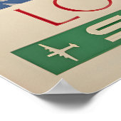 London Travel Poster England Art Print SWISS ポスター (角)