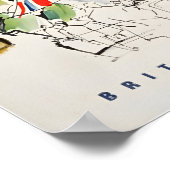 London Travel Poster England Art Print Tourism Ad  ポスター (角)