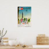 London Travel Poster England Art Print Tourism Ad  ポスター (キッチン)