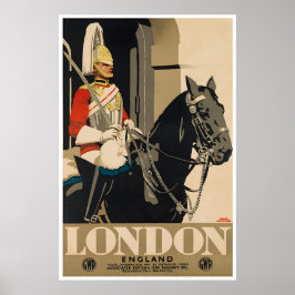 London Travel Poster England Art Tourism Ad ポスター