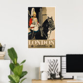 London Travel Poster England Art Tourism Ad ポスター (ホームオフィス)