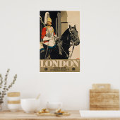 London Travel Poster England Art Tourism Ad ポスター (キッチン)