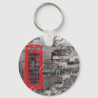London Traveler Scriptsレッドテレフォンブース キーホルダー