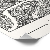 London UK Charcoal City Map Poster Minimal Wall ポスター (角)