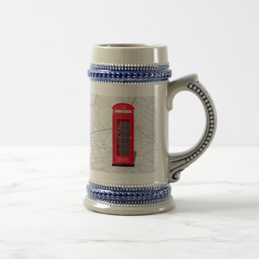 London Underground Tube Map Stein ✨ Custom Name ビールジョッキ (右)