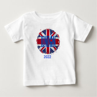 London Union Jack 2022をパーソナライズ ベビーTシャツ