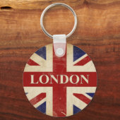 London - Union Jack - I Love London キーホルダー (正面)