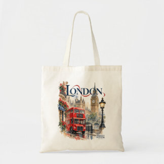 London Watercolor Tote Bag | Velvet Signature トートバッグ