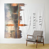 London Wedding Photo Backdrop タペストリー (インサイチュ(横))
