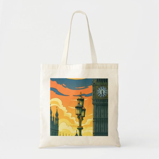 London Westminster sunset tote bag トートバッグ (正面)