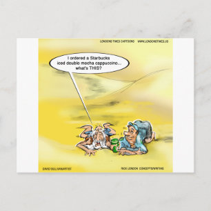 Londons Times Cartoonsによるコーヒー中毒 ポストカード