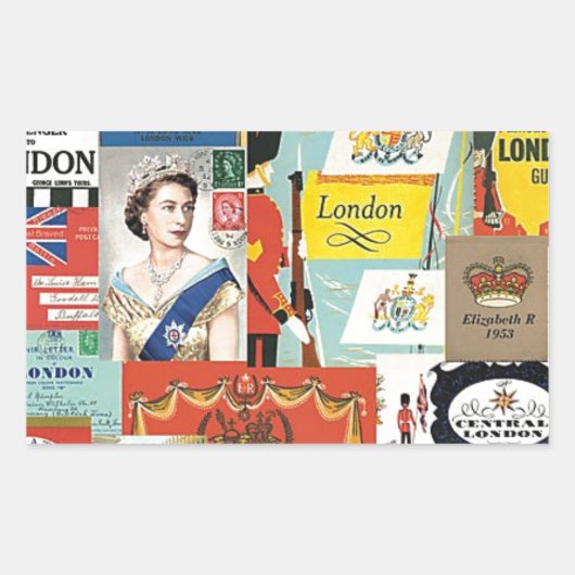 Londres 長方形シール (正面)