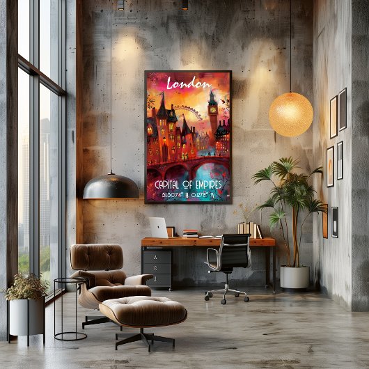 Londres en Arte Contemporáneo ポスター