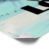 Londres: Skyline Arte de Linea Coordenadas y Foto  ポスター (コーナー)