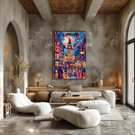 Londres: The Old Smoke - Arte Contemporáneo. ポスター