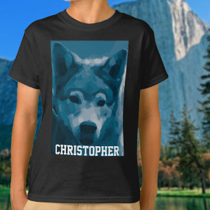 Lone パーソナライズされた Wolf Tシャツ