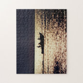 『Lone Boaters at Twilight』ジグソーパズル ジグソーパズル (縦)