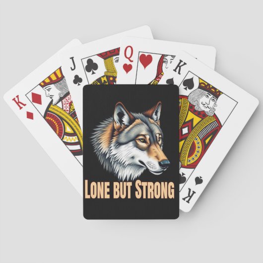 Lone But Strong Wolf トランプ (裏面)
