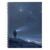 Lone Explorer Starry Night Notebook ノートブック (正面)