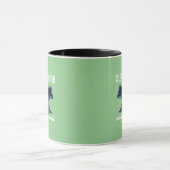 Lone Galaxy Wolf Silhouette マグカップ (中央)