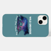 Lone Galaxy Wolf Silhouette (wild universe) Case-Mate iPhoneケース (裏面 (横))