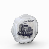 "Lone Hauler - Carcoa Bobtailトラックはっきりしたのアートプリ フォトブロック (左)