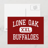 Lone Oak - Buffaloes - High - Lone Oak テキサス州 ポストカード (正面/裏面)