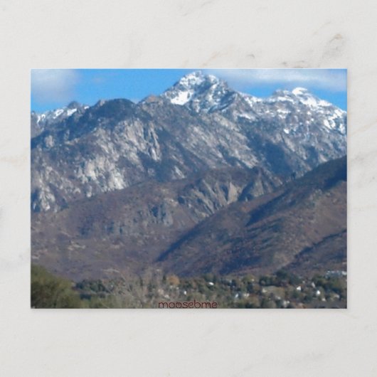 Lone Peak Mountain Utah 2012ポストカード ポストカード (正面)