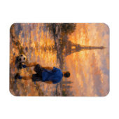 Lone Soccer Player Near La Seine マグネット (横)