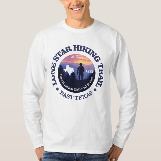 Lone Star Hiking Trail (rd2) Tシャツ (正面)