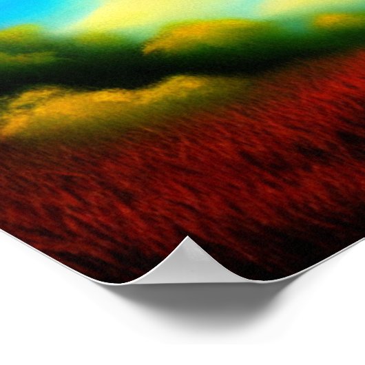 Lone Tree by the Forest Poster ポスター (角)