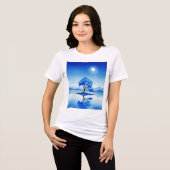 Lone tree on a small island トライブレンドＴシャツ (正面全面)
