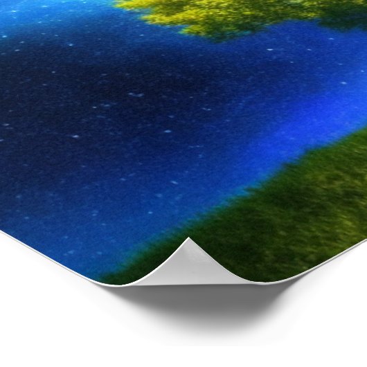 Lone Tree Spacescapeポスター ポスター (角)