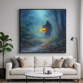 Lone Wanderer - Pastel painting Style Art ポスター