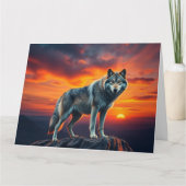 Lone Wolf at Sunset カード (正面)