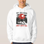 Lone Wolf Code – Not Anti-Social, Just Anti-B.S. パーカ (正面)