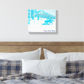 Lone Wolf In WiNter キャンバスプリント (インサイチュ (寝室))
