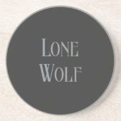 Lone Wolf Male Sigma Modern Minimalist コースター (正面)